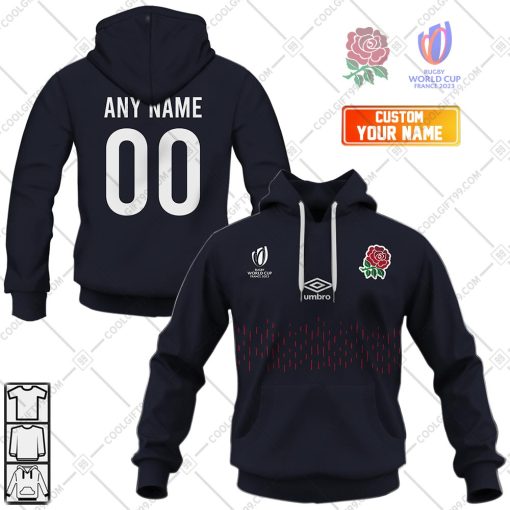 Personalized Rugby World Cup 2023 England Rugby Alt Jersey | Hoodie, T Shirt, Zip Hoodie, Sweatshirt