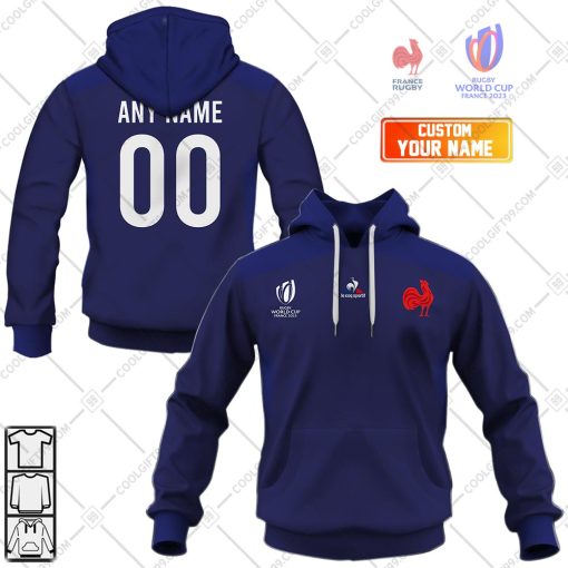 Personalized Rugby World Cup 2023 France Rugby Home Jersey | Hoodie, T Shirt, Zip Hoodie, Sweatshirt