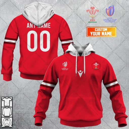 Personalized Rugby World Cup 2023 Wales Rugby Home Jersey | Hoodie, T Shirt, Zip Hoodie, Sweatshirt