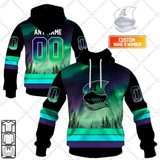 Personalized CFL Toronto Argonauts Northern Lights Style | Hoodie, T Shirt, Zip Hoodie, Sweatshirt