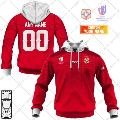 Personalized Rugby World Cup 2023 Tonga Rugby Home Jersey | Hoodie, T Shirt, Zip Hoodie, Sweatshirt