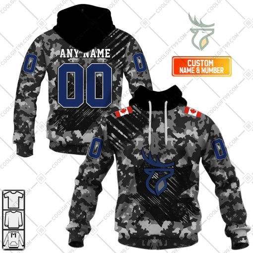 Personalized CFL Edmonton Elks Special Camo Armed Forces Design | Hoodie, T Shirt, Zip Hoodie, Sweatshirt