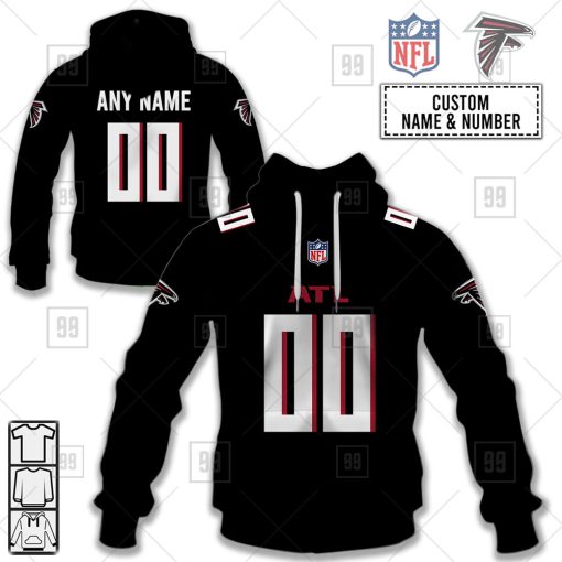 Personalized NFL Atlanta Falcons Home Jersey Style | Hoodie, T Shirt, Zip Hoodie, Sweatshirt