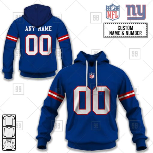 Personalized NFL New York Giants Home Jersey Style | Hoodie, T Shirt, Zip Hoodie, Sweatshirt