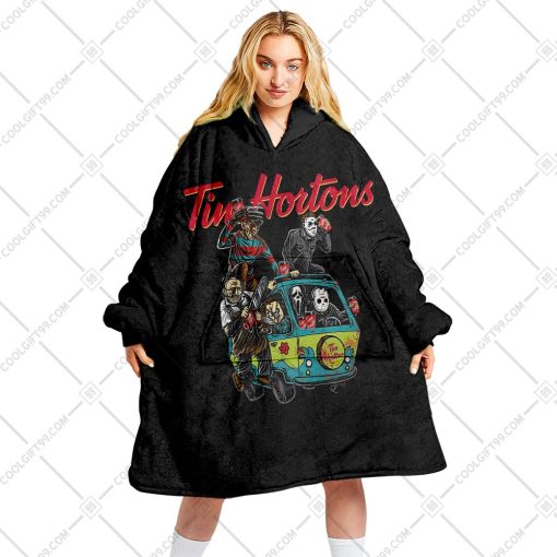 Tim Hortons Horror Car Black | Oodie, Flanket, Blanket Hoodie, Snuggie