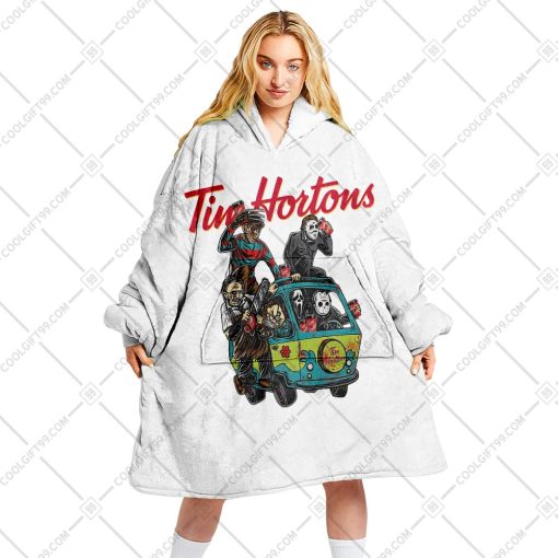 Tim Hortons Horror Car White | Oodie, Flanket, Blanket Hoodie, Snuggie