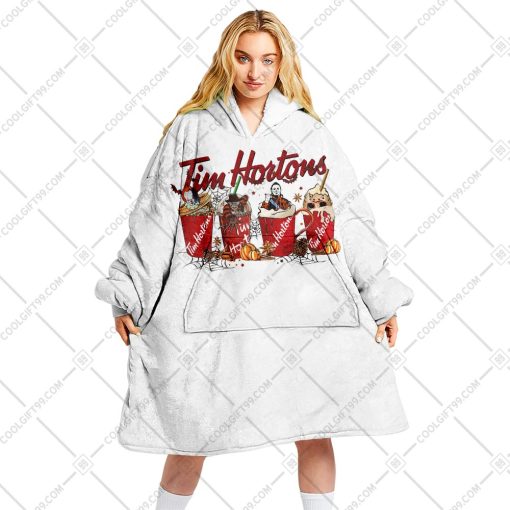 Tim Hortons Horror Movie White | Oodie, Flanket, Blanket Hoodie, Snuggie