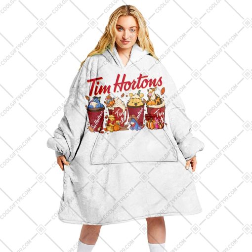 Tim Hortons Pooh and friends White | Oodie, Flanket, Blanket Hoodie, Snuggie