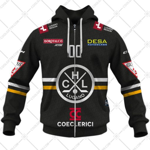 Personalized NL Hockey HC Lugano Home jersey Style | Hoodie, T Shirt, Zip Hoodie, Sweatshirt