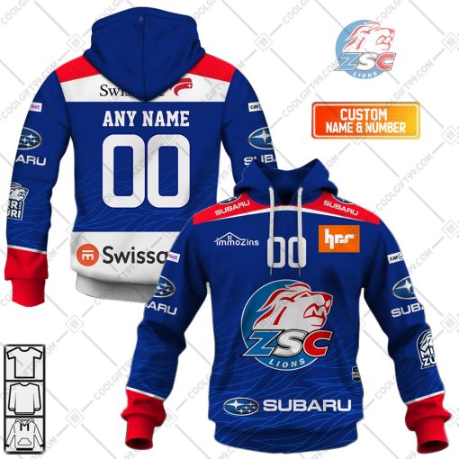 Personalized NL Hockey ZSC Lions Home jersey Style | Hoodie, T Shirt, Zip Hoodie, Sweatshirt