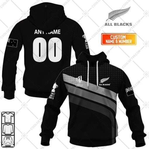 Personalized New Zealand All Blacks V02 | Hoodie, T Shirt, Zip Hoodie, Sweatshirt