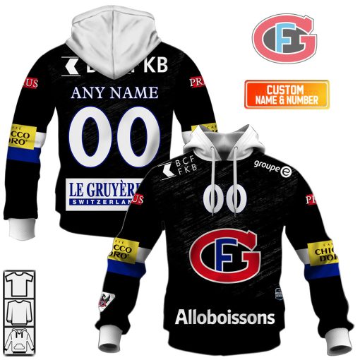 Personalized NL Hockey Fribourg Gotteron Home jersey Style | Hoodie, T Shirt, Zip Hoodie, Sweatshirt