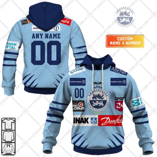 Personalized Metal Ligaen SonderjyskE Ishockey Home Jersey 2324 Style | Hoodie, T Shirt, Zip Hoodie, Sweatshirt
