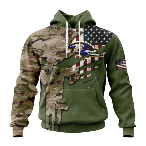 Personalized NFL Baltimore Ravens Special Camo Design