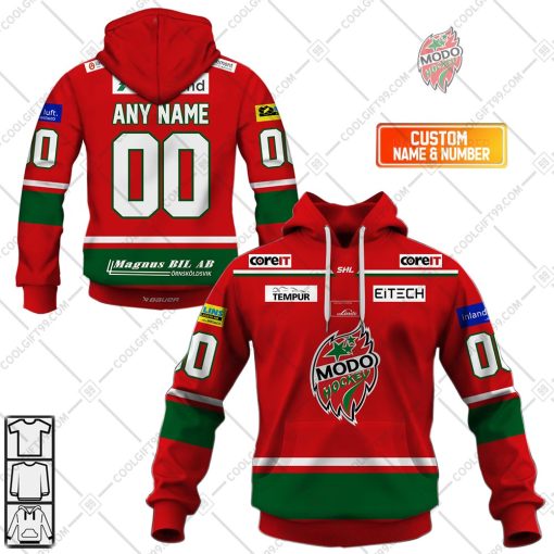Personalized SHL Modo Hockey Home jersey Style | Hoodie, T Shirt, Zip Hoodie, Sweatshirt