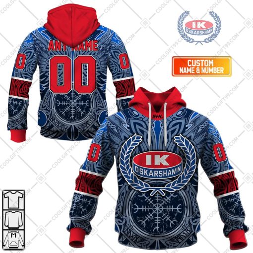 Personalized SHL IK Oskarshamn Special Viking Design | Hoodie, T Shirt, Zip Hoodie, Sweatshirt