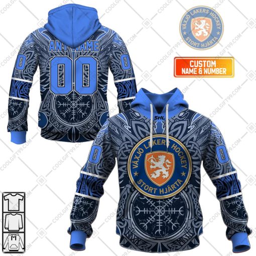 Personalized SHL Vaxjo Lakers Special Viking Design | Hoodie, T Shirt, Zip Hoodie, Sweatshirt
