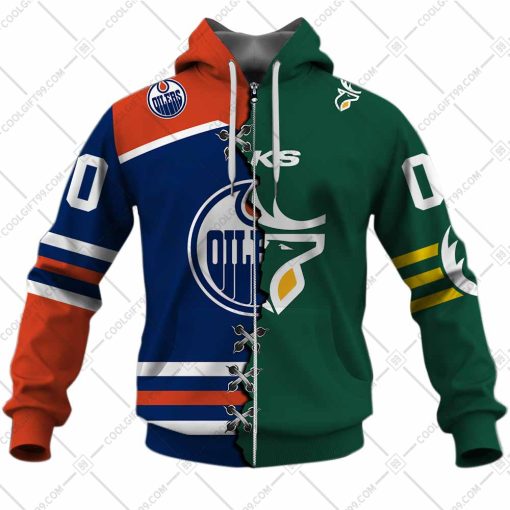 NHL Edmonton Oilers Mix CFL Edmonton Elks