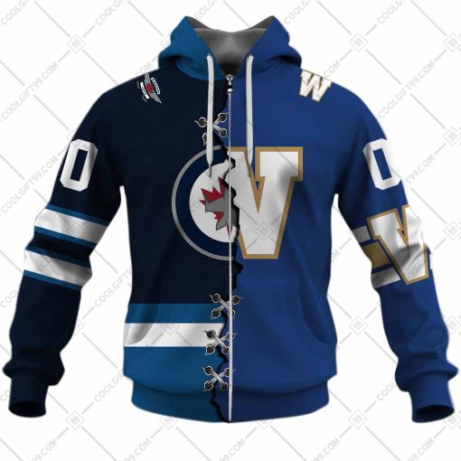 NHL Winnipeg Jets Mix CFL Winnipeg Blue Bombers