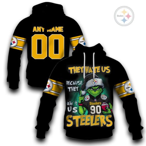 Personalized Steelers Grinch | They hate us because they ain’t us Steelers