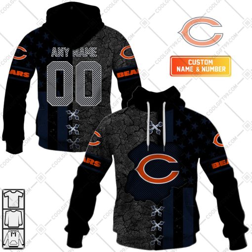 Personalized NFL Chicago Bears flag special design | Hoodie, T Shirt, Zip Hoodie, Sweatshirt