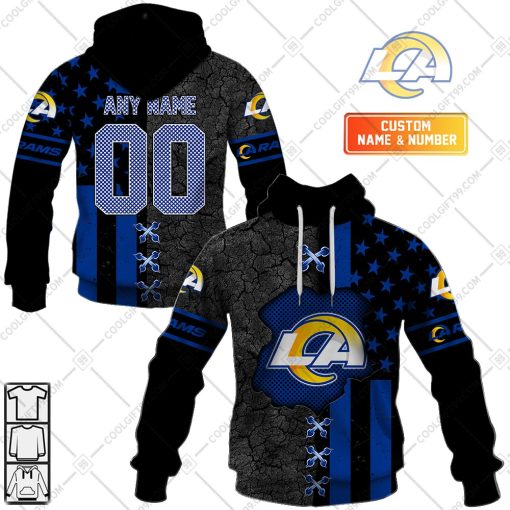 Personalized NFL Los Angeles Rams flag special design | Hoodie, T Shirt, Zip Hoodie, Sweatshirt