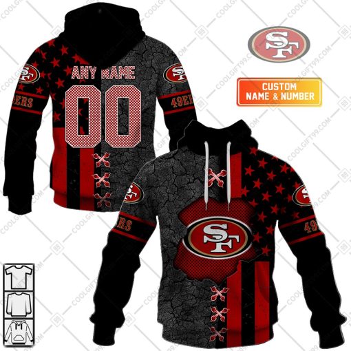 Personalized NFL San Francisco 49ers flag special design | Hoodie, T Shirt, Zip Hoodie, Sweatshirt