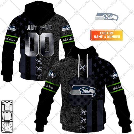 Personalized NFL Seattle Seahawks flag special design | Hoodie, T Shirt, Zip Hoodie, Sweatshirt