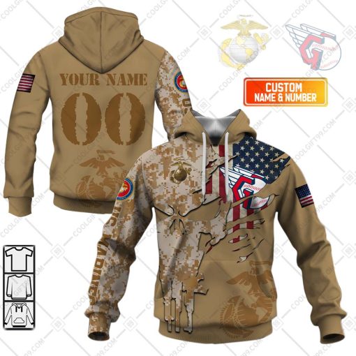 MLB Cleveland Guardians Marine Camo V2 | Hoodie, T Shirt, Zip Hoodie, Sweatshirt