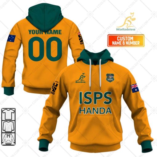 Rugby 7S 2024 Australia Wallabies Jersey Style | Hoodie, T Shirt, Zip Hoodie, Sweatshirt